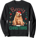 Original Beary Brown Grizzly Bear Santa Hat Hoodie - Unique Graphic Unisex - T-Shirt, Sweatshirt, Hoodie