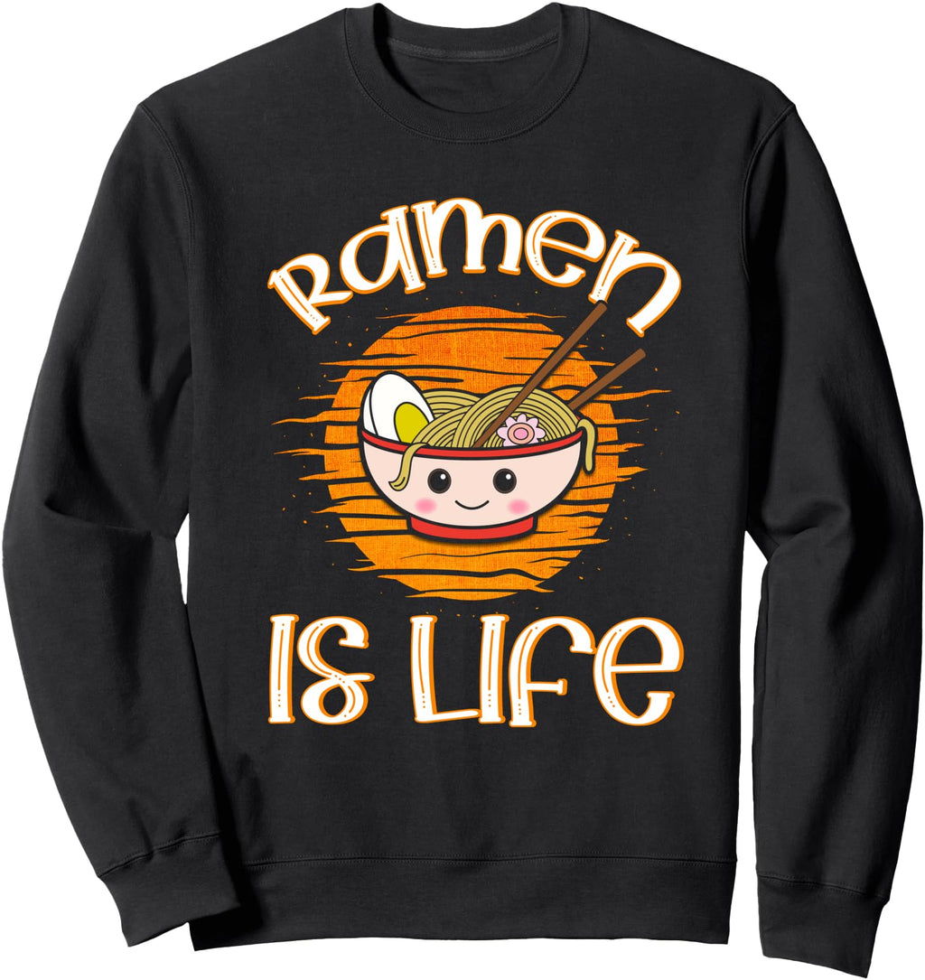 Ramen Is Life Anime Japanese Sweatshirt - Minimalist Print Men Women - T-Shirt, Sweatshirt, Hoodie