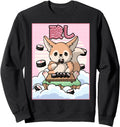 Original Kawaii Fennec Fox Sushi Hoodie - Aesthetic Graphic Unisex - T-Shirt, Sweatshirt, Hoodie