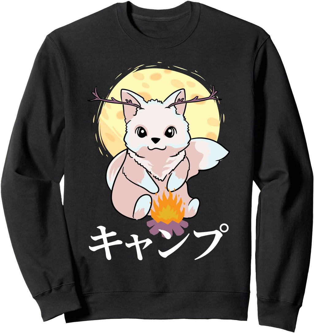 Handcrafted Kawaii Anime Fox Snow T-Shirt - Novelty Apparel for Adults - T-Shirt, Sweatshirt, Hoodie