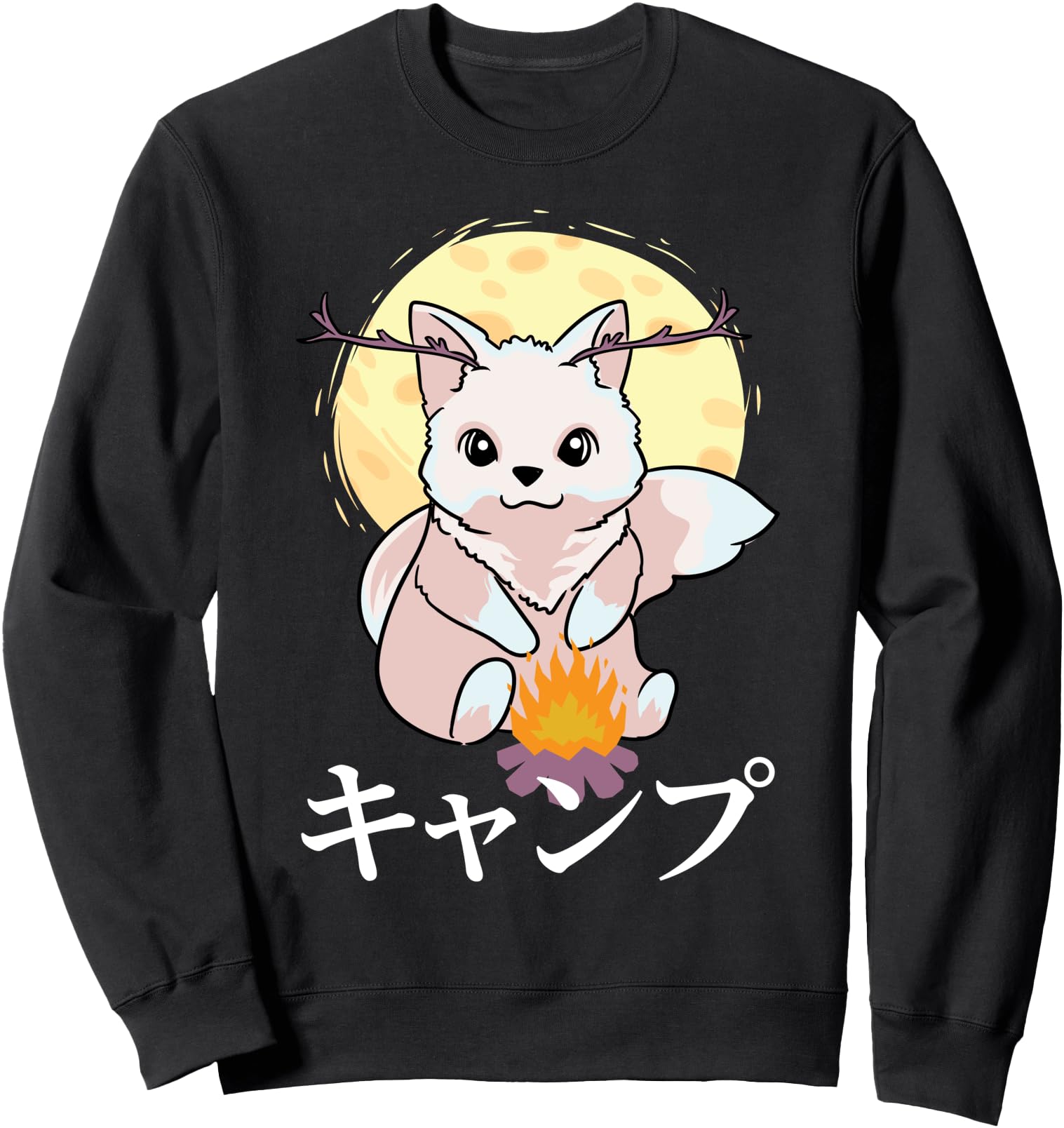 Handcrafted Kawaii Anime Fox Snow T-Shirt - Novelty Apparel for Adults - T-Shirt, Sweatshirt, Hoodie