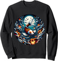 Anime Koi Fish Haunted Halloween Sweatshirt - Aesthetic Graphic Unisex - T-Shirt, Sweatshirt, Hoodie