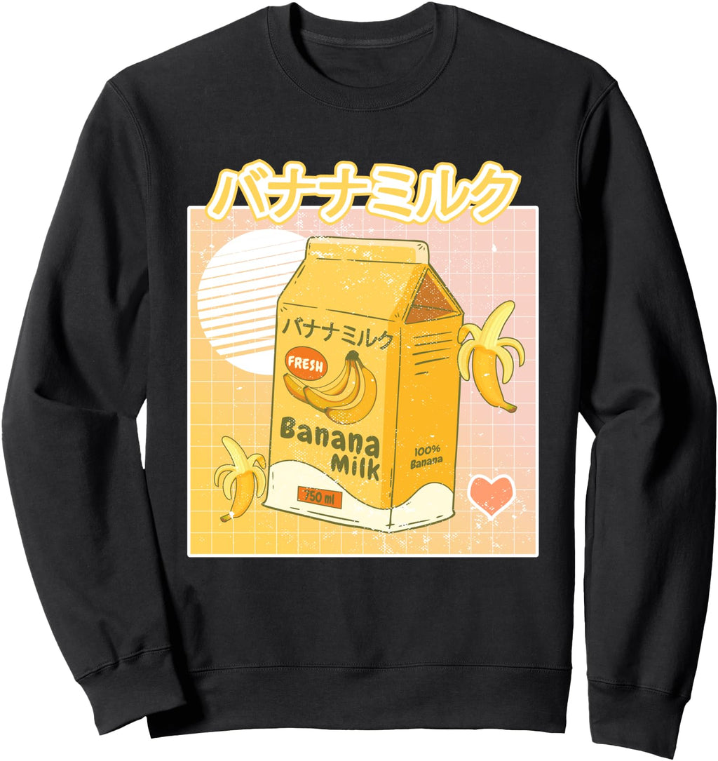 Original Banana Milk Aesthetic Sweatshirt - Custom Art Print for Adults - T-Shirt, Sweatshirt, Hoodie