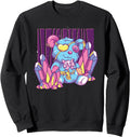 Handcrafted Creepy Teddy Bear Sweatshirt - Fun Novelty Design Unisex - T-Shirt, Sweatshirt, Hoodie
