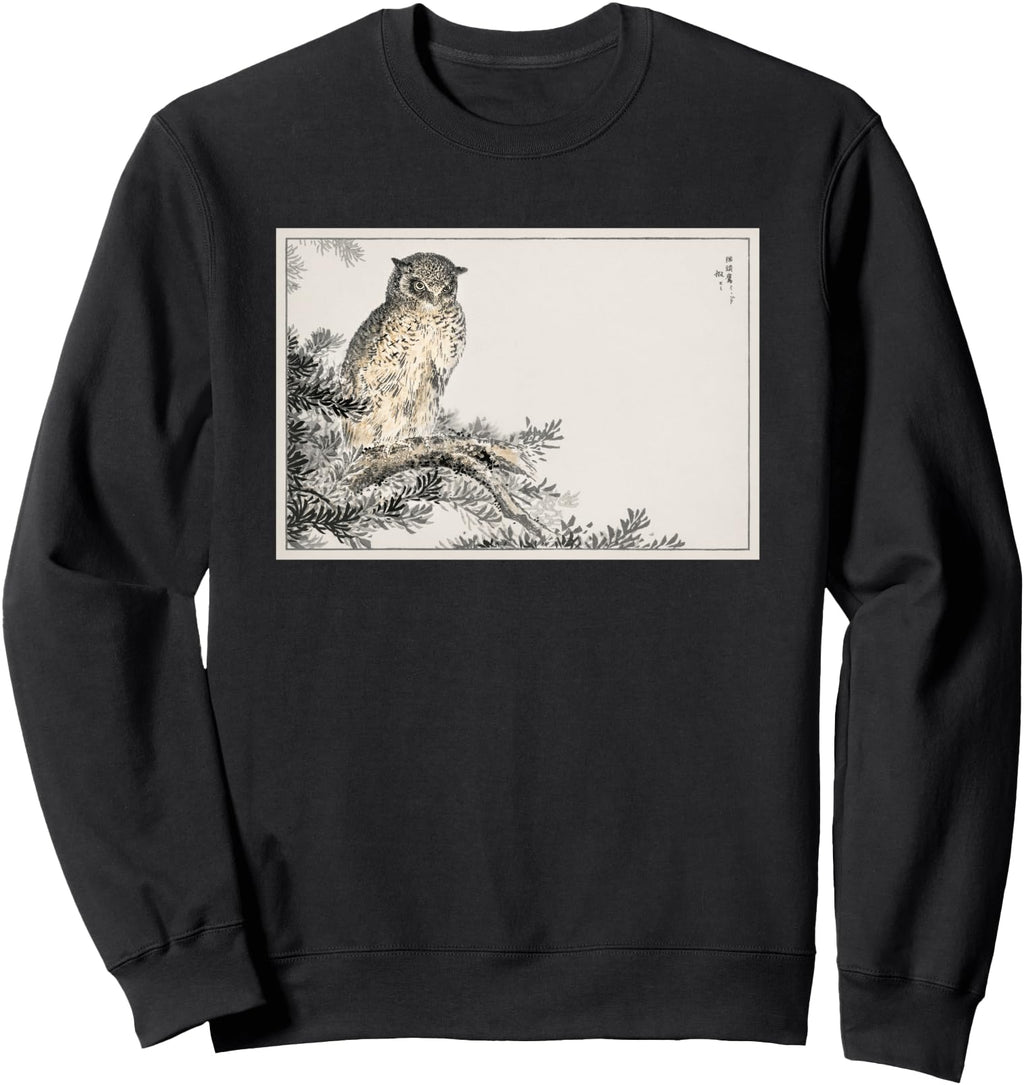 Original Owl Japan Art Painting Hoodie - Custom Art Print for Adults - T-Shirt, Sweatshirt, Hoodie