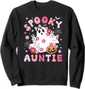 Exclusive Spooky Auntie Halloween Aunt Hoodie - Minimalist Print Unisex - T-Shirt, Sweatshirt, Hoodie