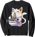 Authentic Ramen Cat Kawaii Neko Anime Hoodie - Custom Art Print Unisex - T-Shirt, Sweatshirt, Hoodie