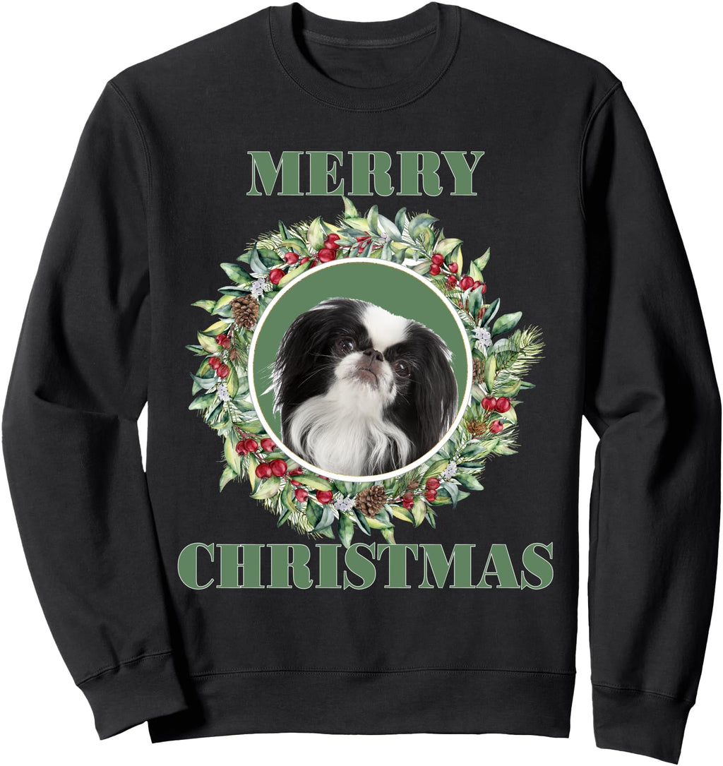 Handcrafted Merry Japanese Chin T-Shirt - Streetwear Style for Adults - T-Shirt, Sweatshirt, Hoodie