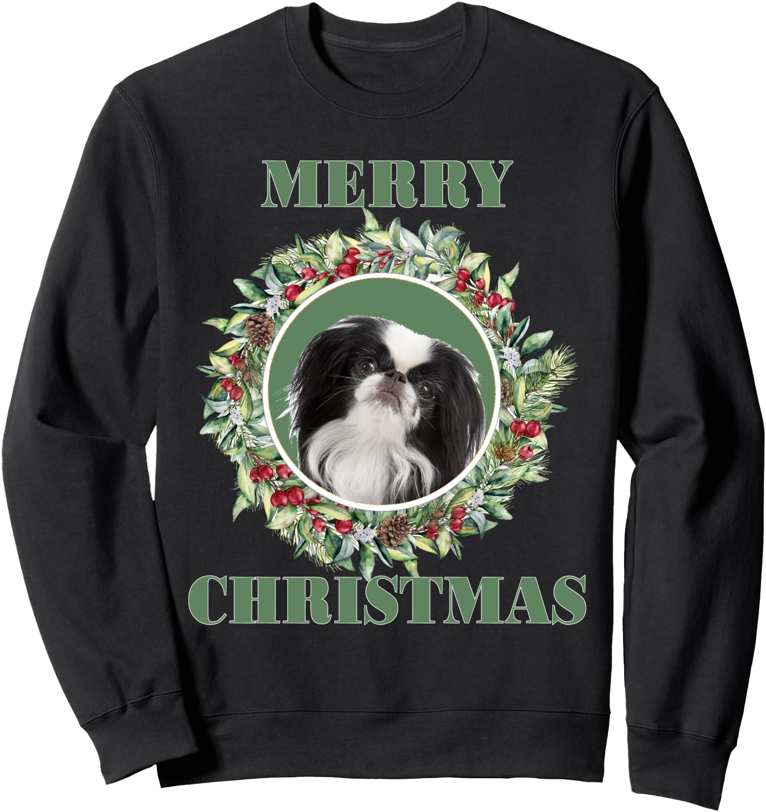Handcrafted Merry Japanese Chin T-Shirt - Streetwear Style for Adults - T-Shirt, Sweatshirt, Hoodie