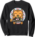 Kawaii Ramen Anime Orange Cat Japanese T-Shirt - Trendy Graphic Unisex - T-Shirt, Sweatshirt, Hoodie