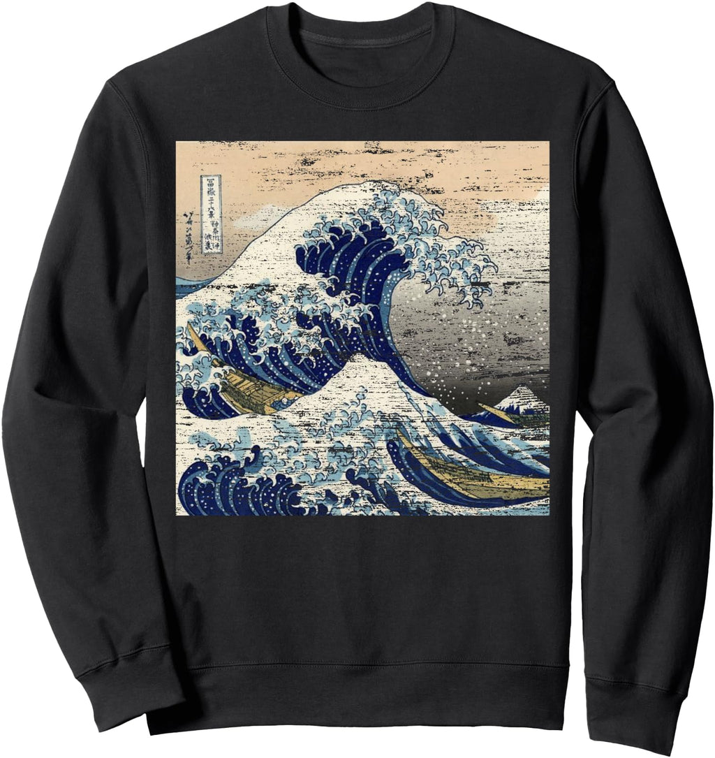 Original Great Wave Off Kanagawa Sweatshirt - Streetwear Style Unisex - T-Shirt, Sweatshirt, Hoodie
