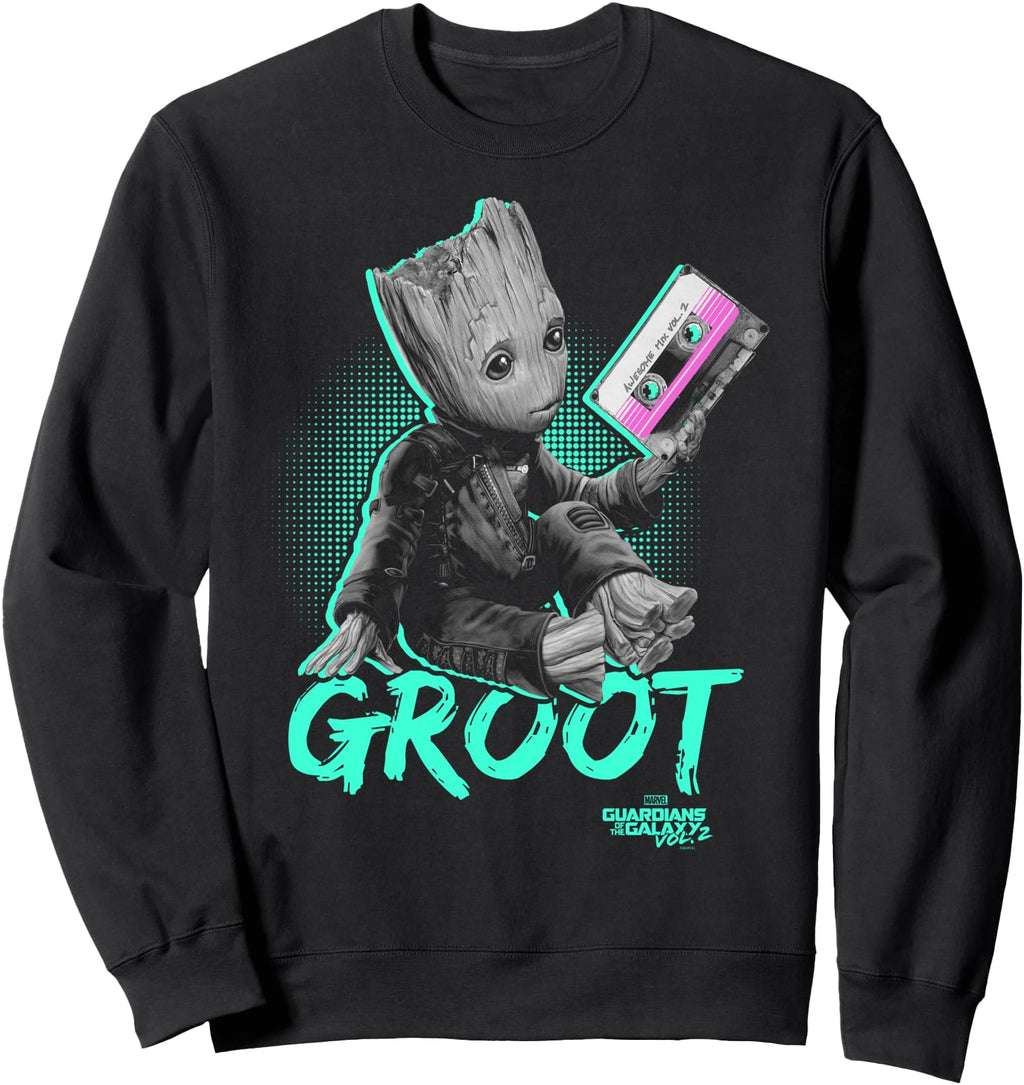 Marvel Guardians Vol 2 Groot Neon Tape Hoodie - Custom Art Print Unisex - T-Shirt, Sweatshirt, Hoodie