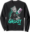 Marvel Guardians Vol 2 Groot Neon Tape Hoodie - Custom Art Print Unisex - T-Shirt, Sweatshirt, Hoodie
