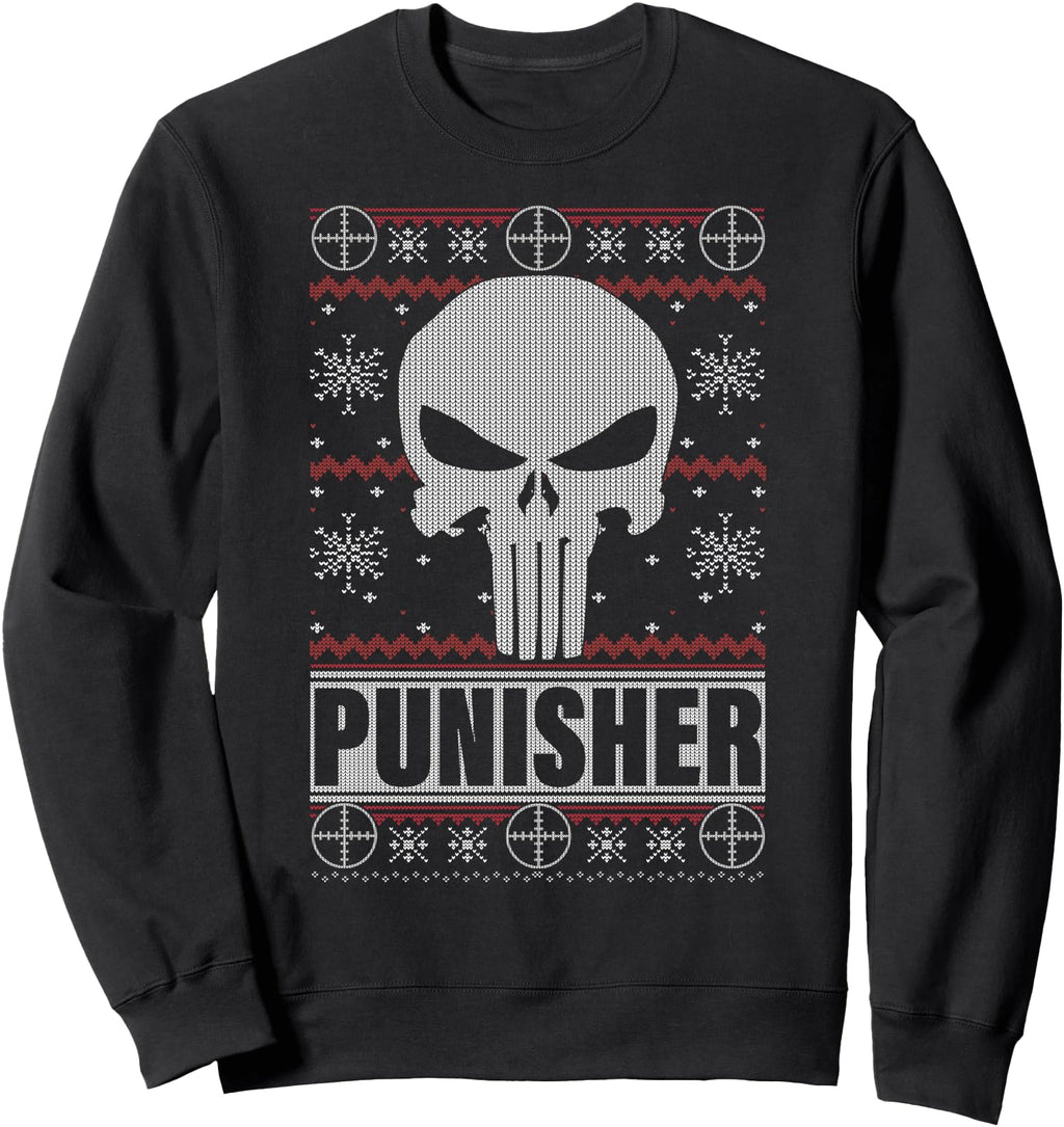 Authentic Marvel Punisher Skull Ugly Hoodie - Aesthetic Graphic Men Women - T-Shirt, Sweatshirt, Hoodie