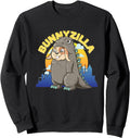 Bunnyzilla Giant Japanese Rabbit Sweatshirt - Minimalist Print for Adults - T-Shirt, Sweatshirt, Hoodie