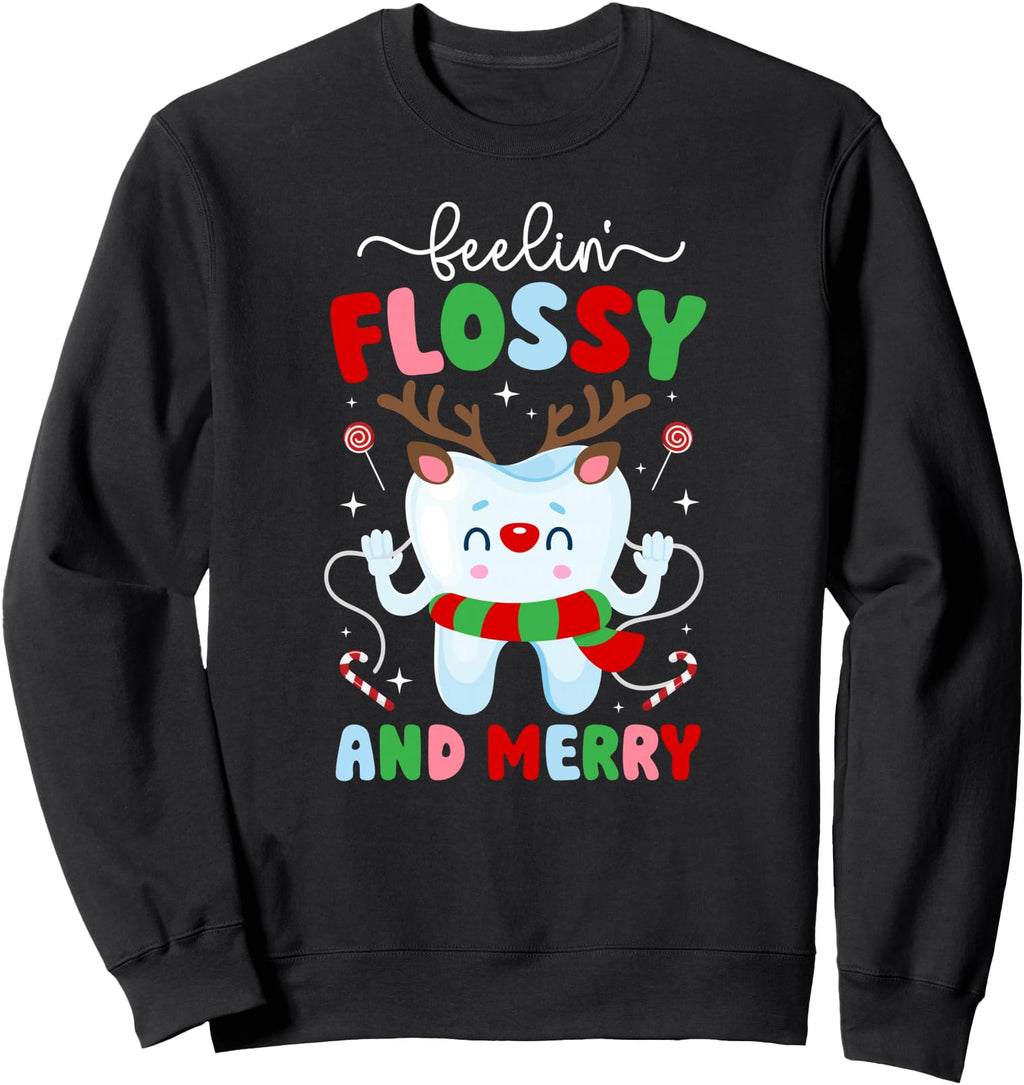 Flossy And Merry Dental Dentist T-Shirt - Streetwear Style Unisex - T-Shirt, Sweatshirt, Hoodie
