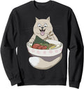Exclusive Cat Ramen Noodles Cat Hoodie - Casual Everyday Wear Men Women - T-Shirt, Sweatshirt, Hoodie