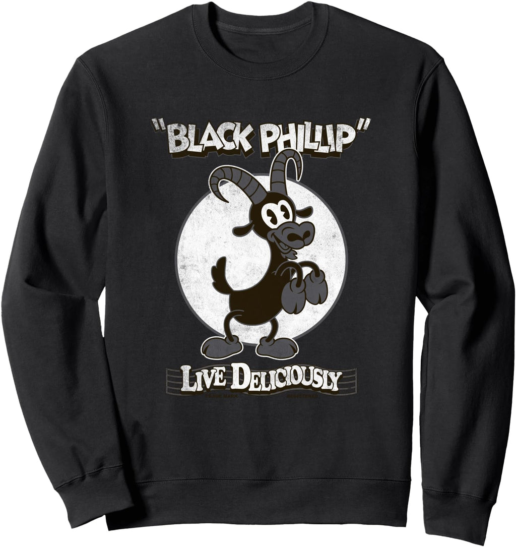 Live Deliciously Distressed Cartoon T-Shirt - Graphic Print for Adults - T-Shirt, Sweatshirt, Hoodie