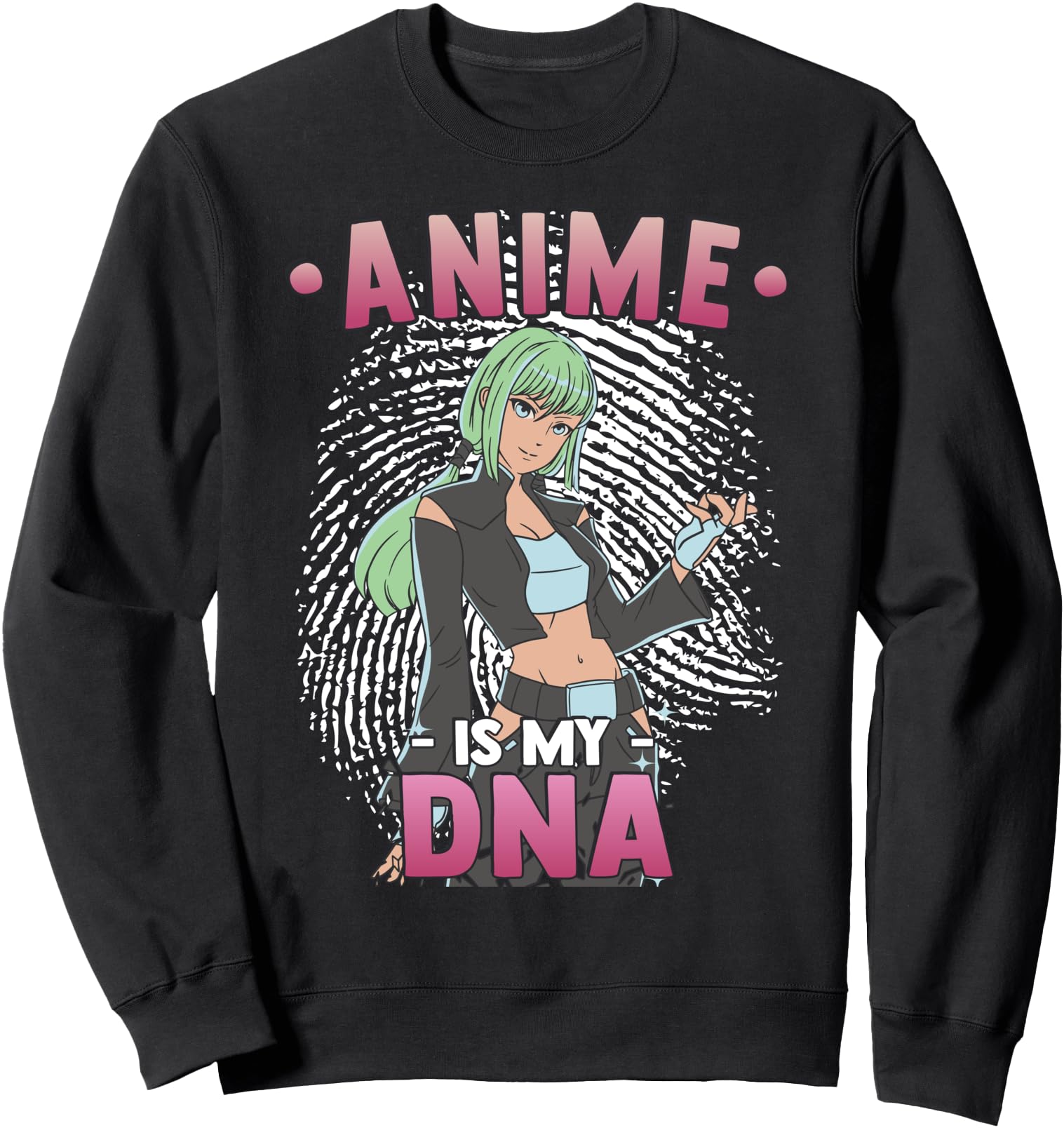 Anime Is My Dna Anime Otaku Fingerprint T-Shirt - Trendy Graphic Men Women - T-Shirt, Sweatshirt, Hoodie