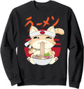 Authentic Ramen Cat Kawaii Neko Sweatshirt - Fun Novelty Design Unisex - T-Shirt, Sweatshirt, Hoodie