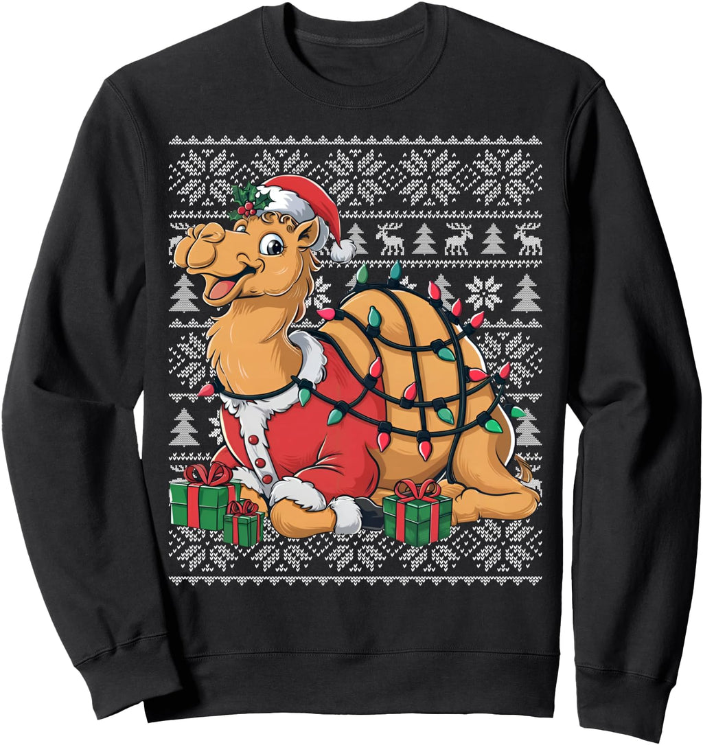 Authentic Camel Ugly Santa Camel Rare T-Shirt - Trendy Graphic for Adults - T-Shirt, Sweatshirt, Hoodie