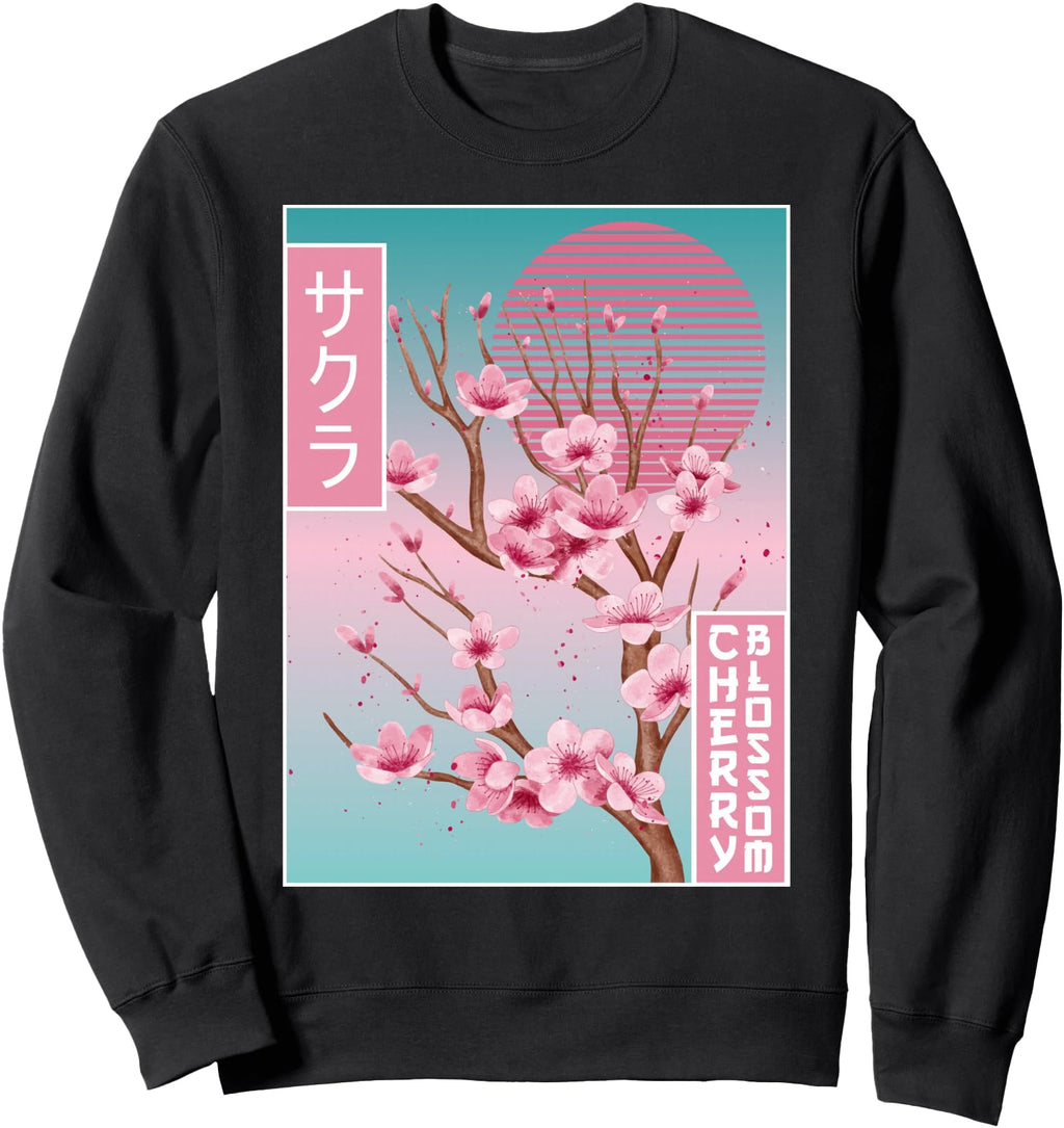 Handcrafted Cherry Blossom Japanese T-Shirt - Fun Novelty Design Men Women - T-Shirt, Sweatshirt, Hoodie