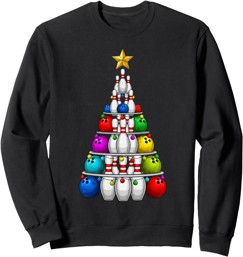 Bowling Tree Lights Bowler Rare Hoodie - Graphic Print Unisex - T-Shirt, Sweatshirt, Hoodie