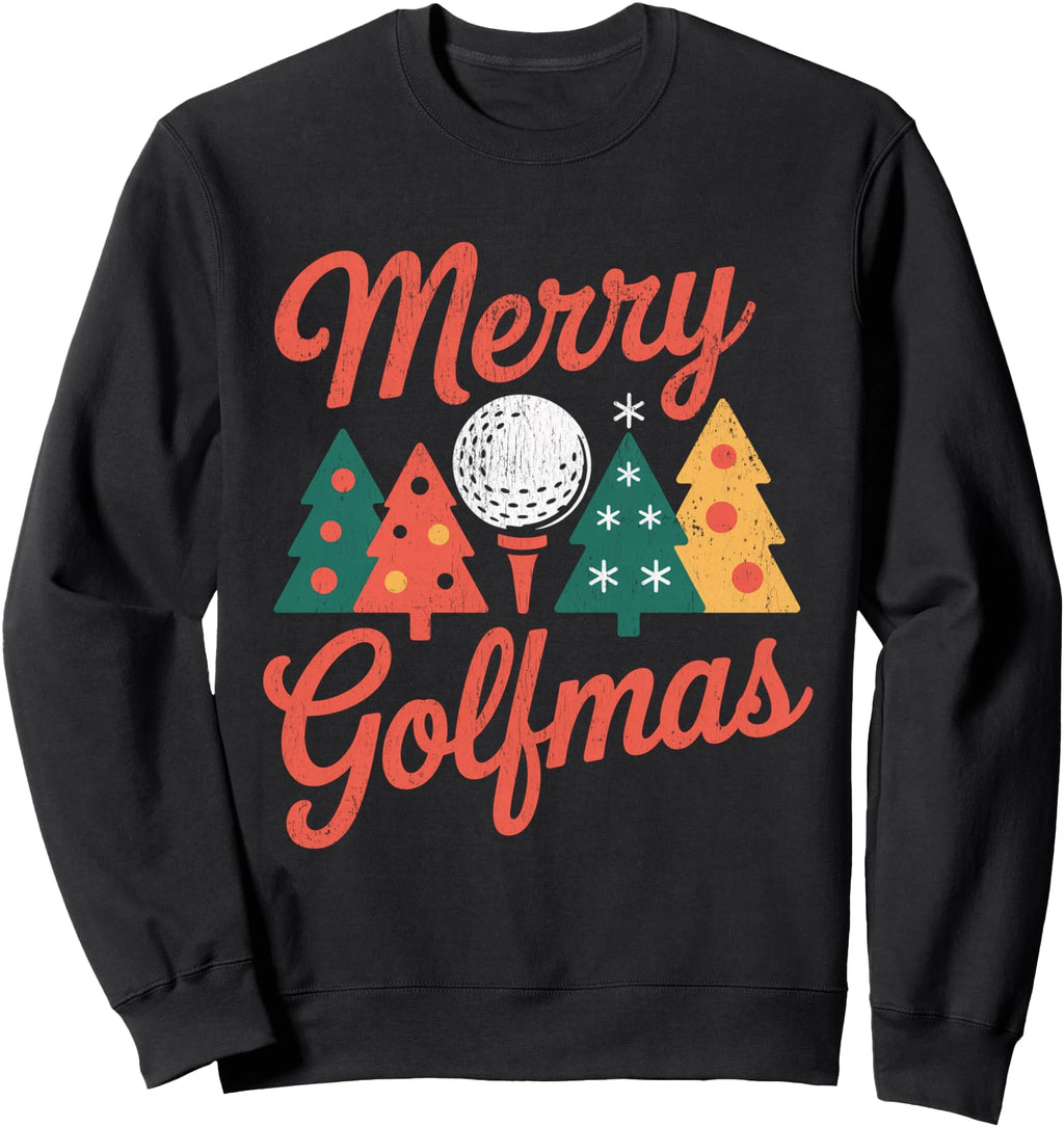 Handcrafted Merry Golfmas Golf Santa Hat Hoodie - Graphic Print Men Women - T-Shirt, Sweatshirt, Hoodie