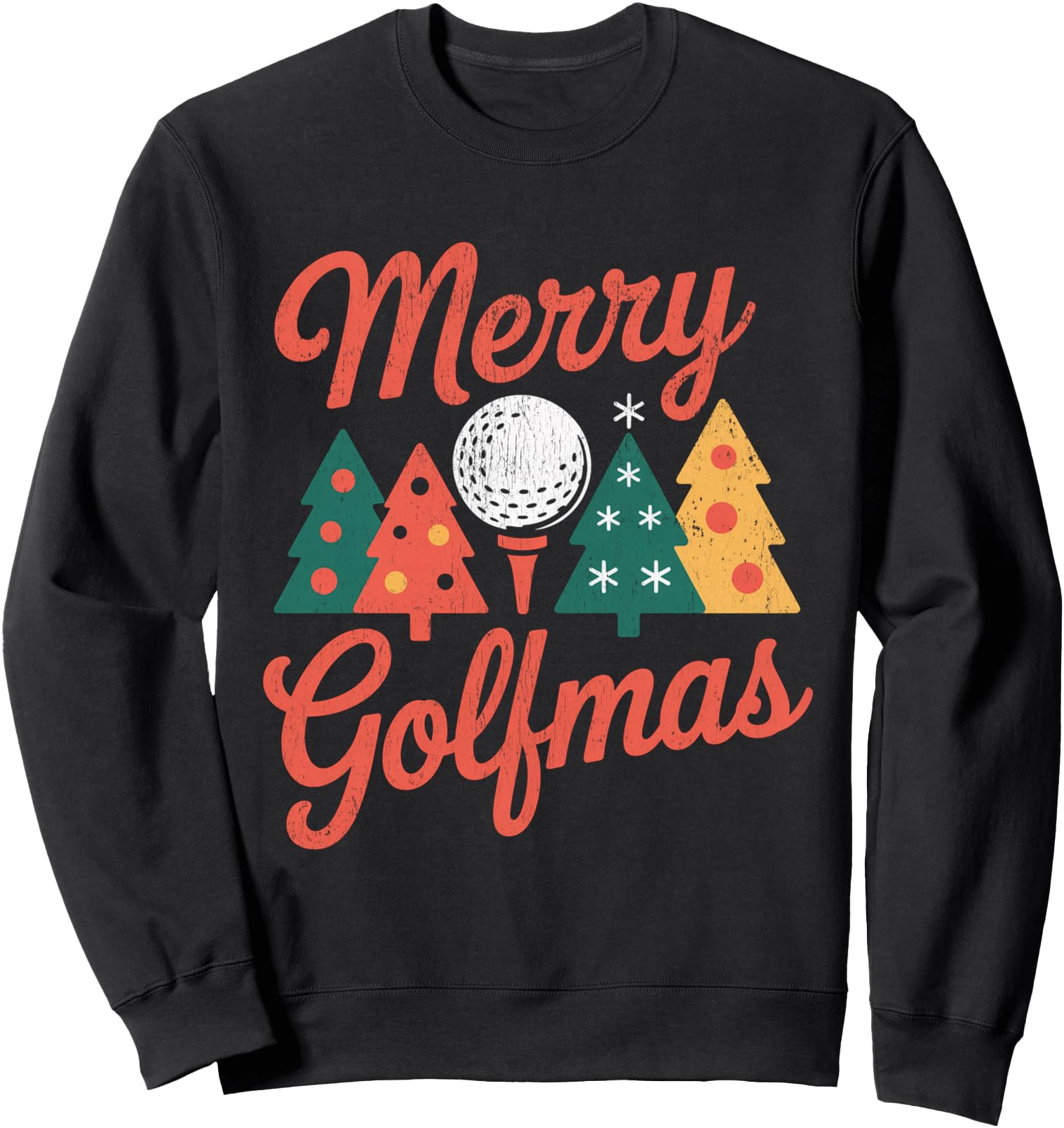 Handcrafted Merry Golfmas Golf Santa Hat Hoodie - Graphic Print Men Women - T-Shirt, Sweatshirt, Hoodie