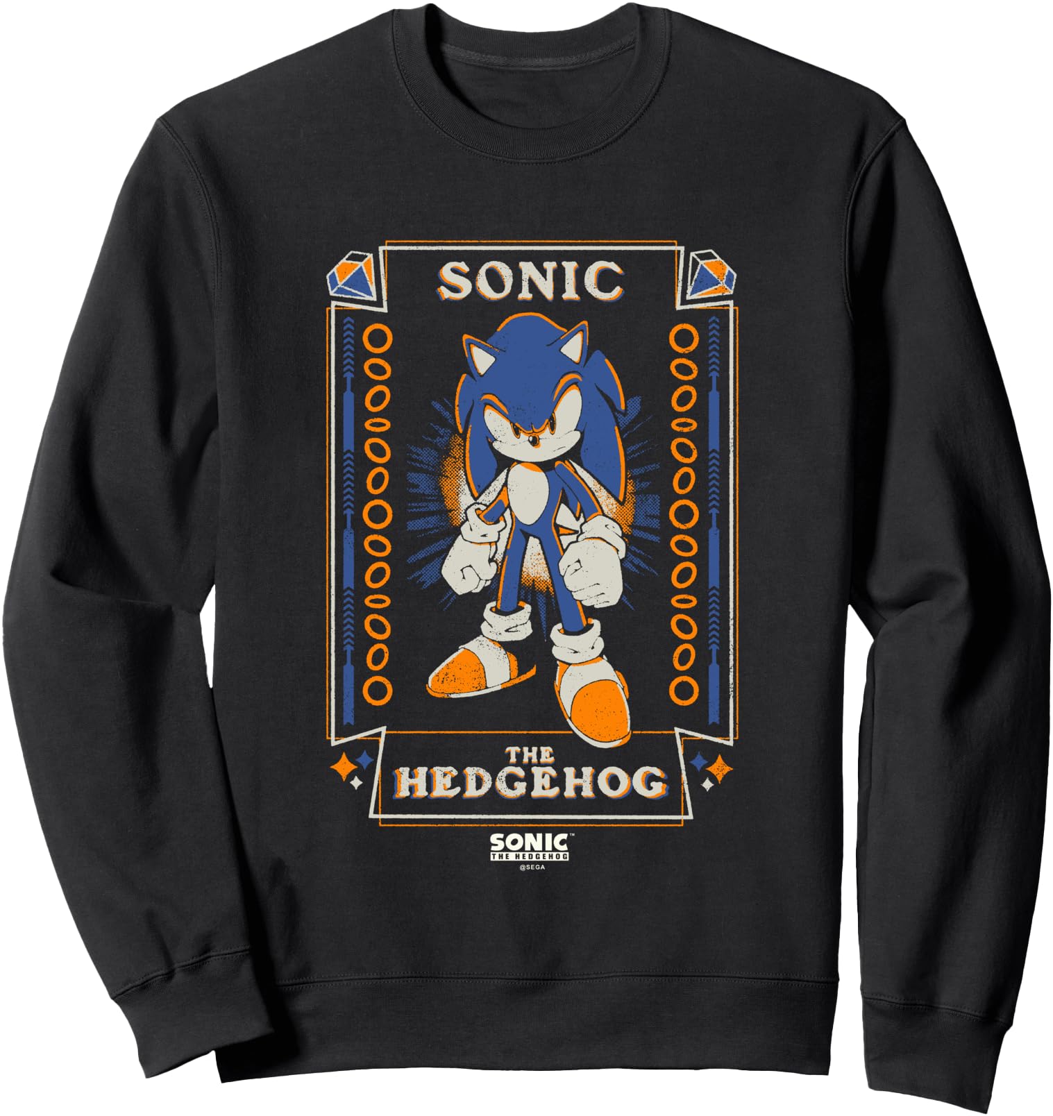 Handcrafted Sonic Hedgehog Hoodie - Casual Everyday Wear for Adults - T-Shirt, Sweatshirt, Hoodie
