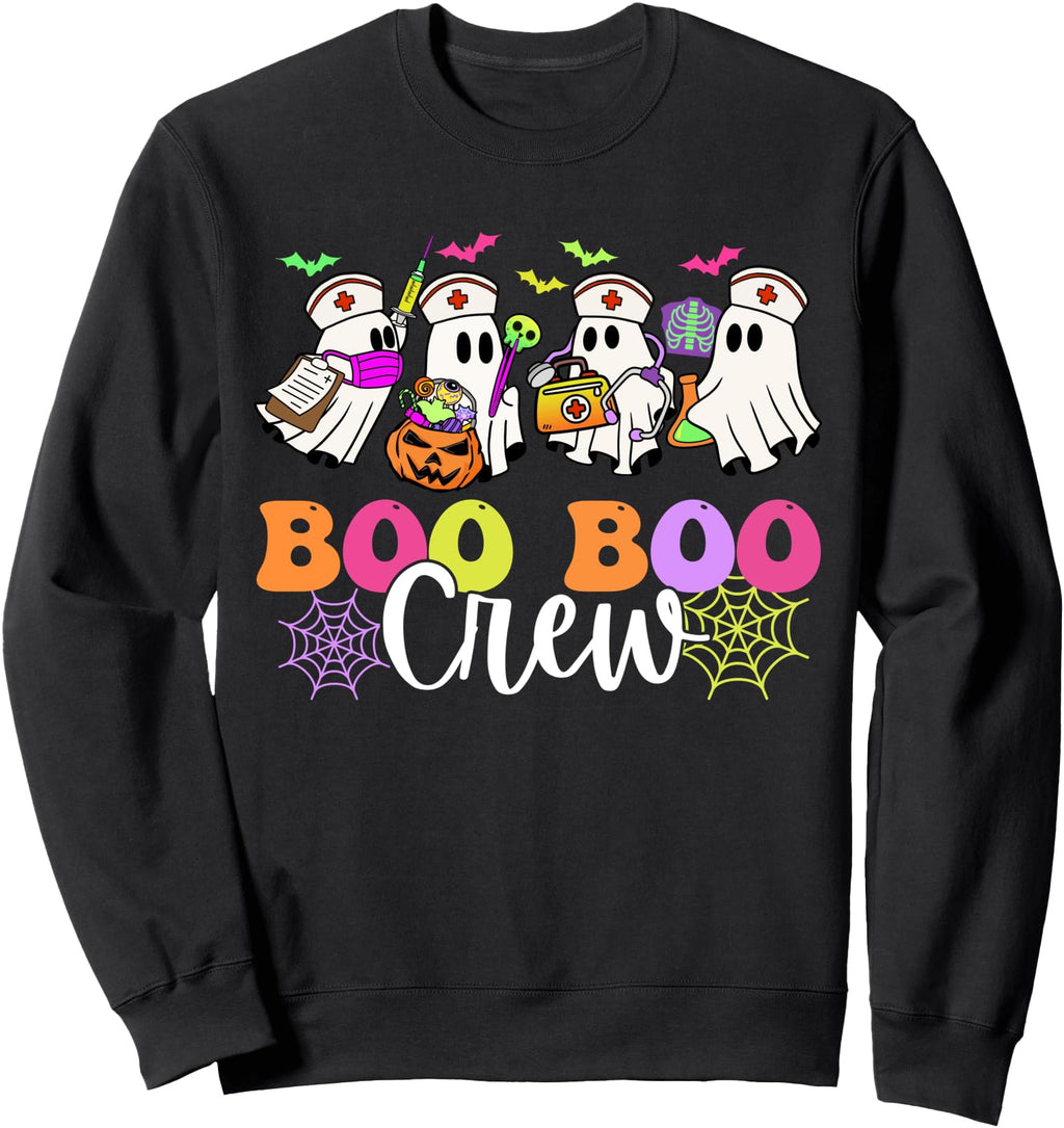 Authentic Boo Boo Crew Nurse Ghost Scrub T-Shirt - Custom Art Print Unisex - T-Shirt, Sweatshirt, Hoodie