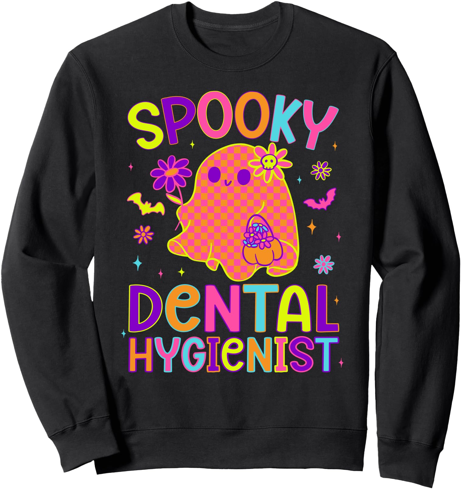 Spooky Dental Hygienist Halloween T-Shirt - Novelty Apparel Men Women - T-Shirt, Sweatshirt, Hoodie