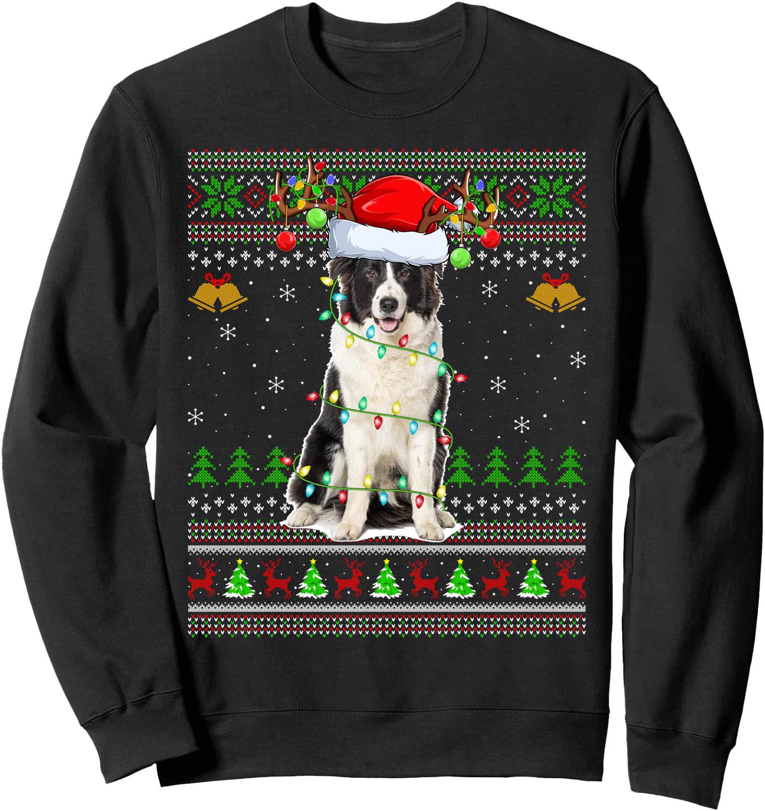 Ugly Lights Australian Shepherd Dog Hoodie - Fun Novelty Design Men Women - T-Shirt, Sweatshirt, Hoodie