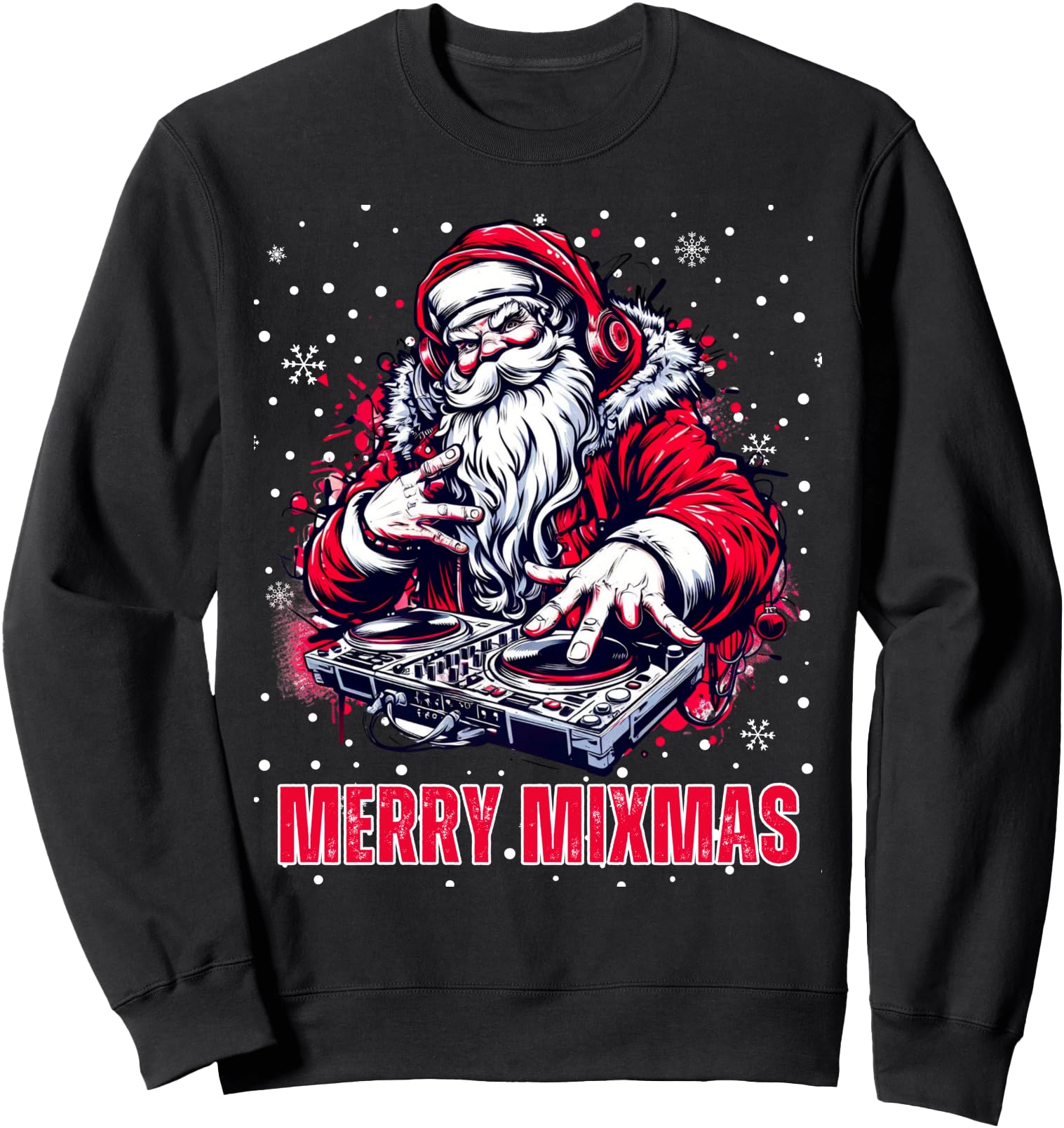 Authentic Merry Mixmas Hip Hop Music T-Shirt - Casual Everyday Wear Unisex - T-Shirt, Sweatshirt, Hoodie