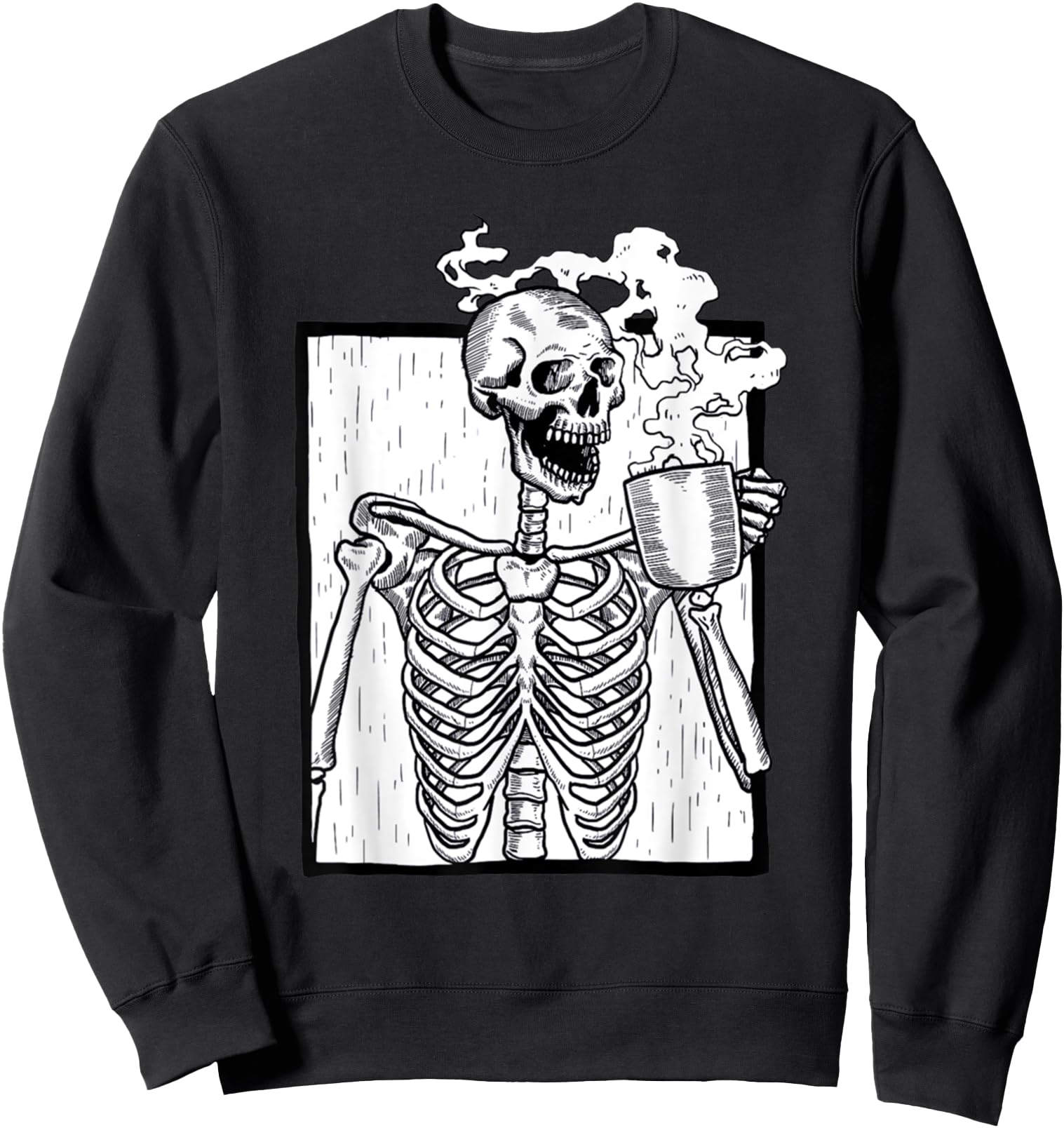 Exclusive Halloween Coffee Sweatshirt - Aesthetic Graphic for Adults - T-Shirt, Sweatshirt, Hoodie