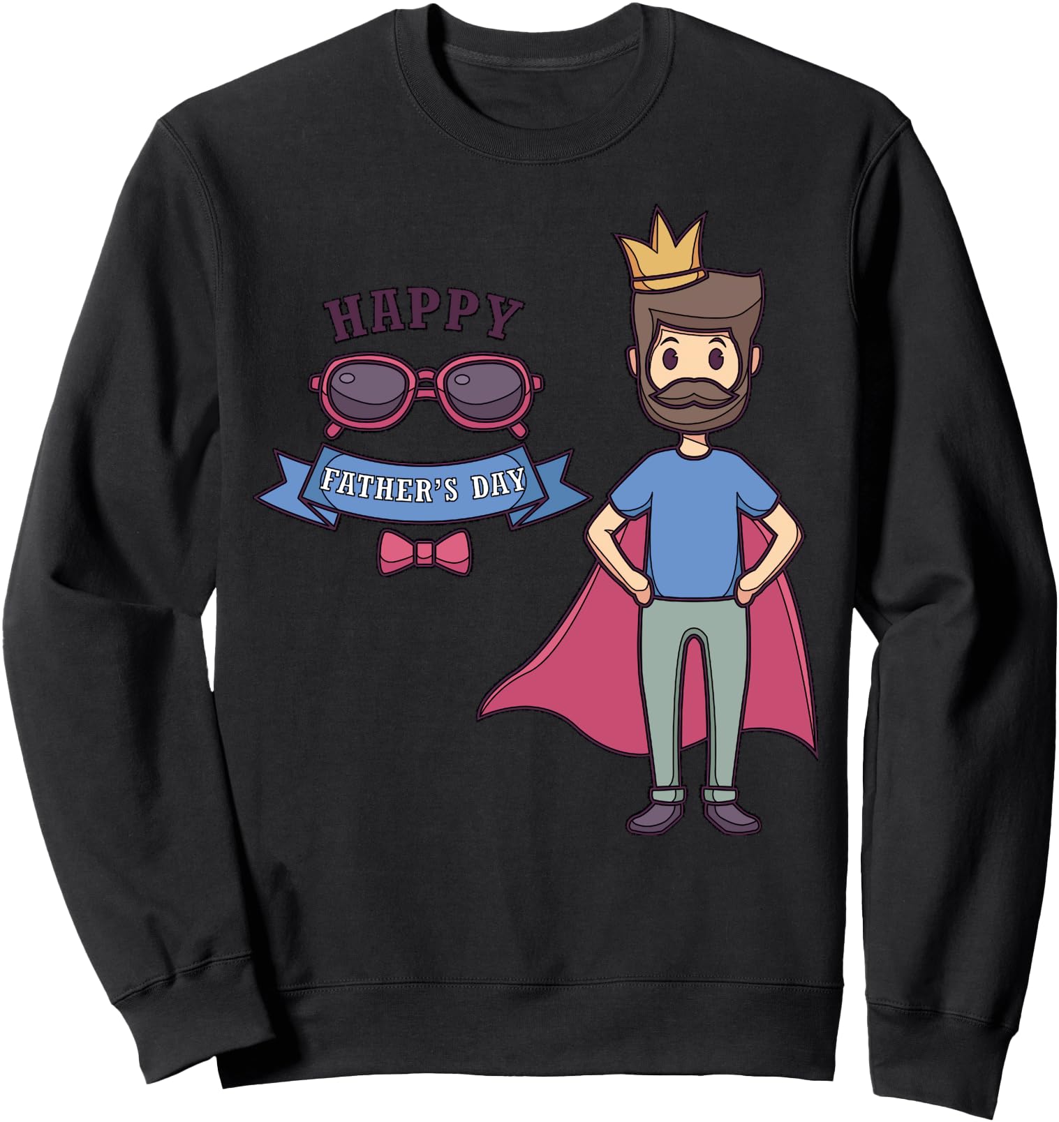 Original King Cartoon Character Crown T-Shirt - Fun Novelty Design Unisex - T-Shirt, Sweatshirt, Hoodie