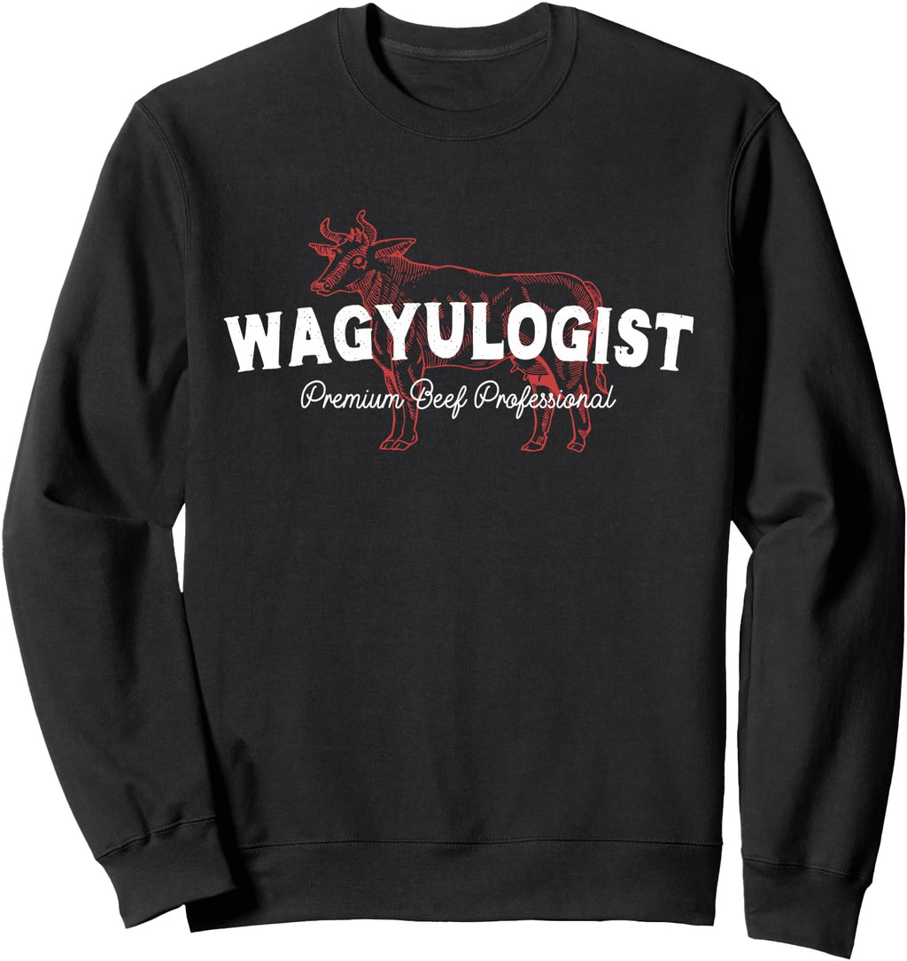 Exclusive Wagyulogist Wagyu Beef Sweatshirt - Minimalist Print for Adults - T-Shirt, Sweatshirt, Hoodie