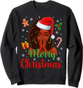Exclusive Merry African American Loc T-Shirt - Custom Art Print Men Women - T-Shirt, Sweatshirt, Hoodie