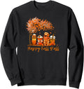 Happy Fall Y All Dog Autumn Season Sweatshirt - Custom Art Print Men Women - T-Shirt, Sweatshirt, Hoodie
