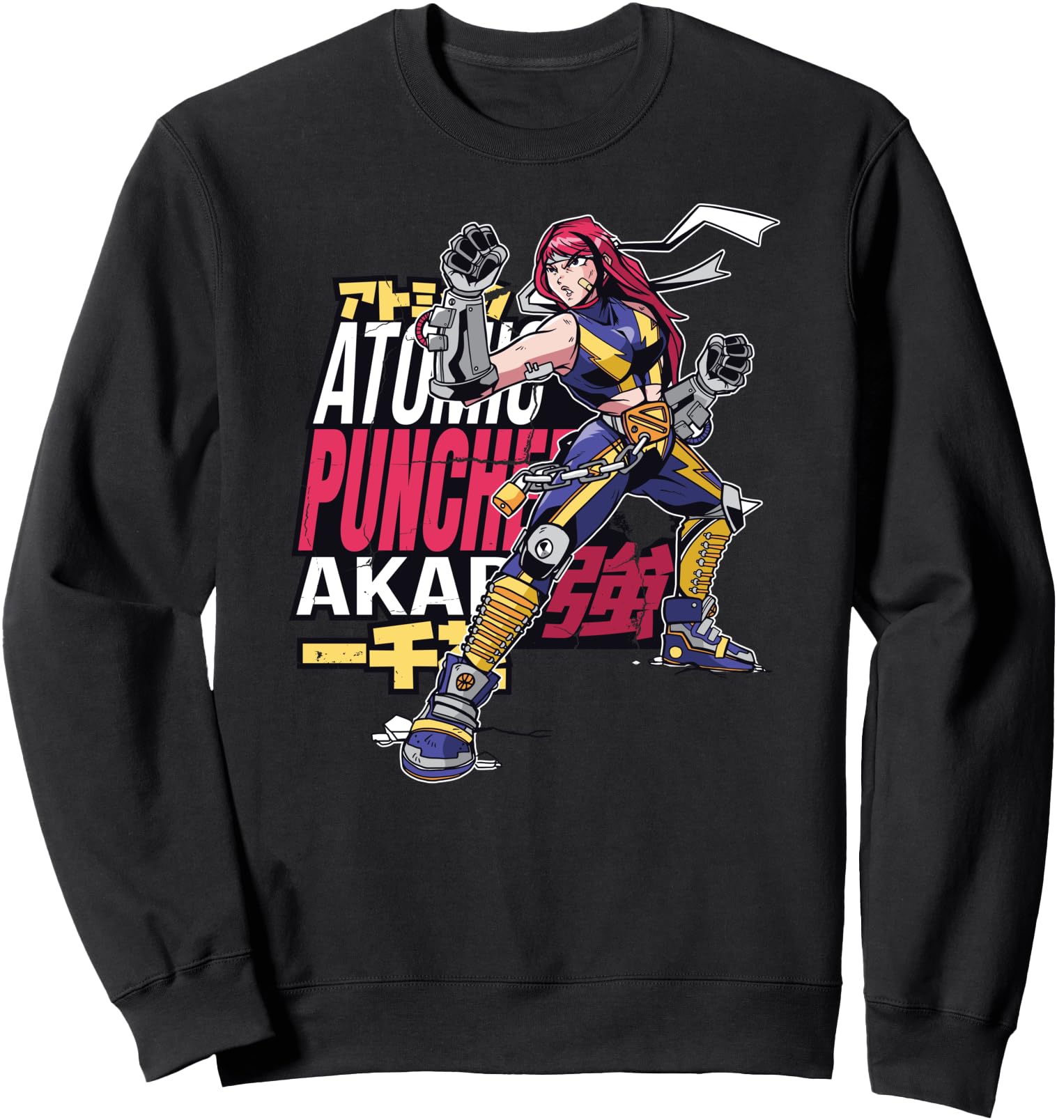 Anime Fighter Japanese Illustration Hoodie - Custom Art Print for Adults - T-Shirt, Sweatshirt, Hoodie