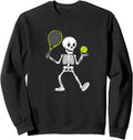 Skeleton Playing Tennis Lazy Sweatshirt - Custom Art Print Men Women - T-Shirt, Sweatshirt, Hoodie