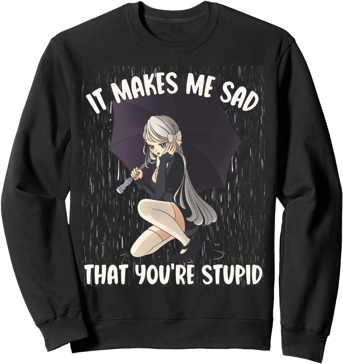 Exclusive Anime Goth It Makes Me T-Shirt - Casual Everyday Wear for Adults - T-Shirt, Sweatshirt, Hoodie
