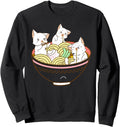 Exclusive Kawaii Anime Cat Japanese Ramen Hoodie - Graphic Print Unisex - T-Shirt, Sweatshirt, Hoodie