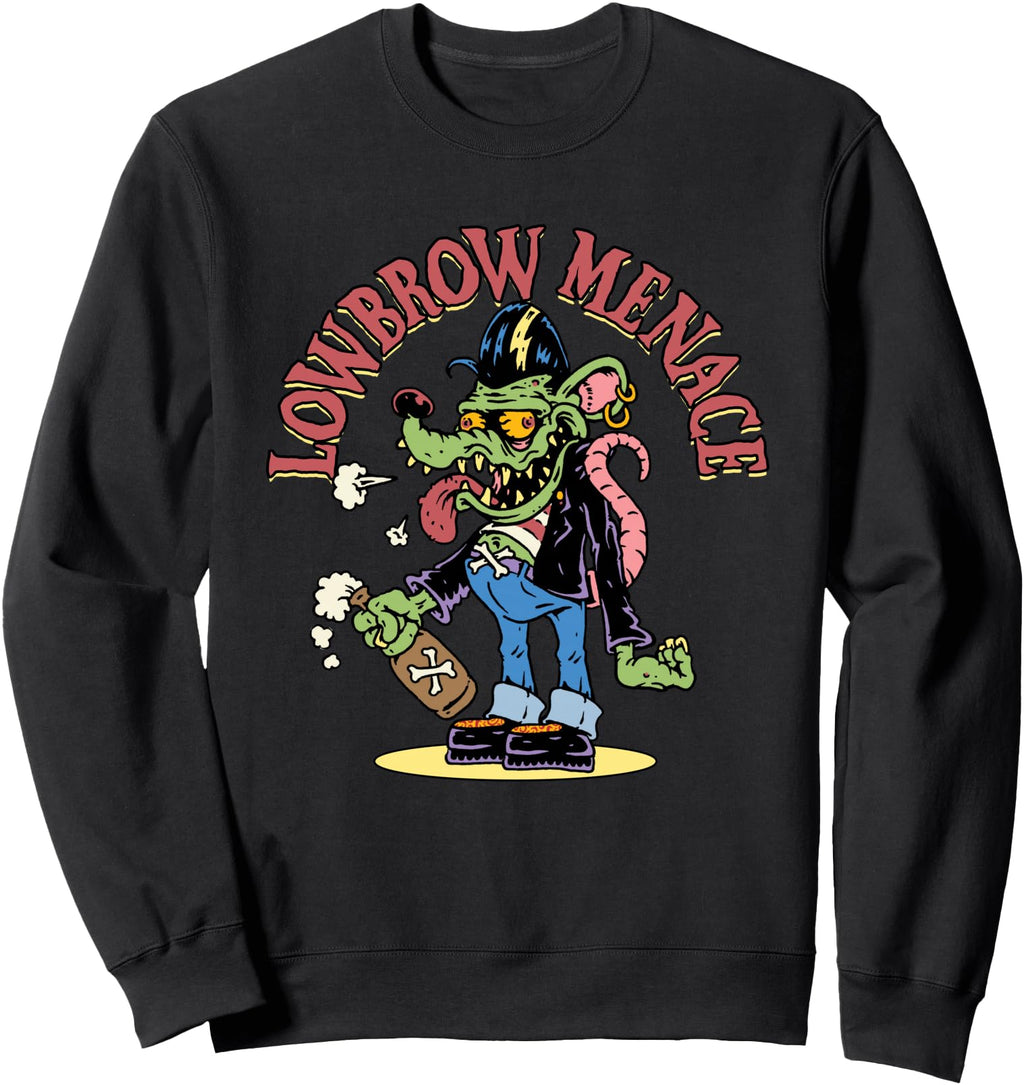 Original Lowbrow Menace Greaser T-Shirt - Fun Novelty Design for Adults - T-Shirt, Sweatshirt, Hoodie