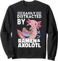 Handcrafted Easily Distracted Ramen Sweatshirt - Streetwear Style Unisex - T-Shirt, Sweatshirt, Hoodie