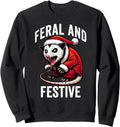 Handcrafted Feral And Festive Possum T-Shirt - Streetwear Style Unisex - T-Shirt, Sweatshirt, Hoodie