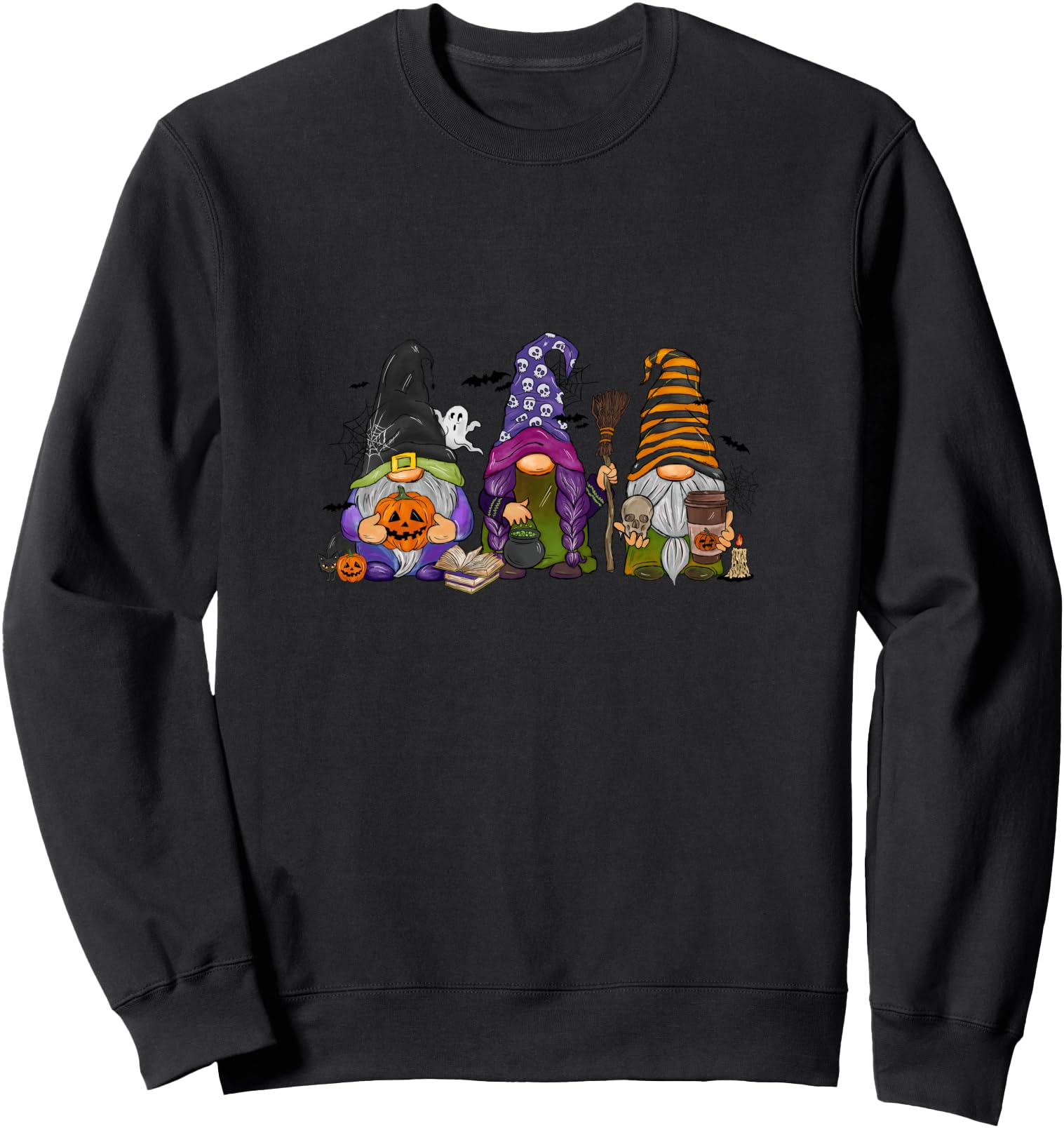 Authentic Halloween Gnomes Autumn Pumpkins Hoodie - Unique Graphic Unisex - T-Shirt, Sweatshirt, Hoodie