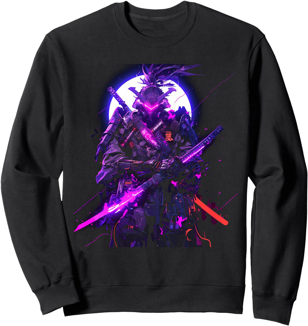 Original Robot Samurai Warrior Sweatshirt - Graphic Print Men Women - T-Shirt, Sweatshirt, Hoodie