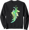 Kawaii Anime Green Fantasy Bird Japanese Hoodie - Aesthetic Graphic Unisex - T-Shirt, Sweatshirt, Hoodie