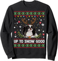 Japanese Chin Dog Reindeer Ugly Hoodie - Novelty Apparel for Adults - T-Shirt, Sweatshirt, Hoodie